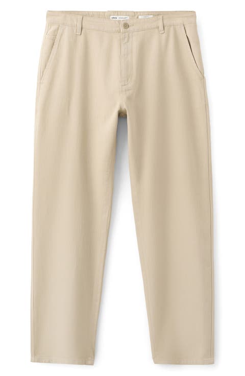 Relaxed Fit Cotton & Linen Jeans