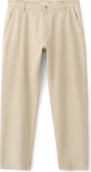 MANGO Relaxed Fit Cotton & Linen Jeans