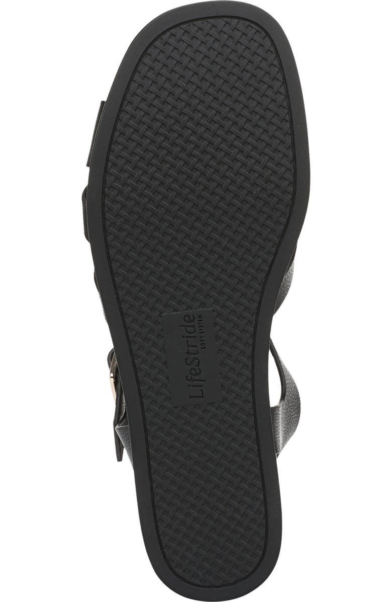 LifeStride Grandiose Platform Wedge Sandal, Alternate, color, Black