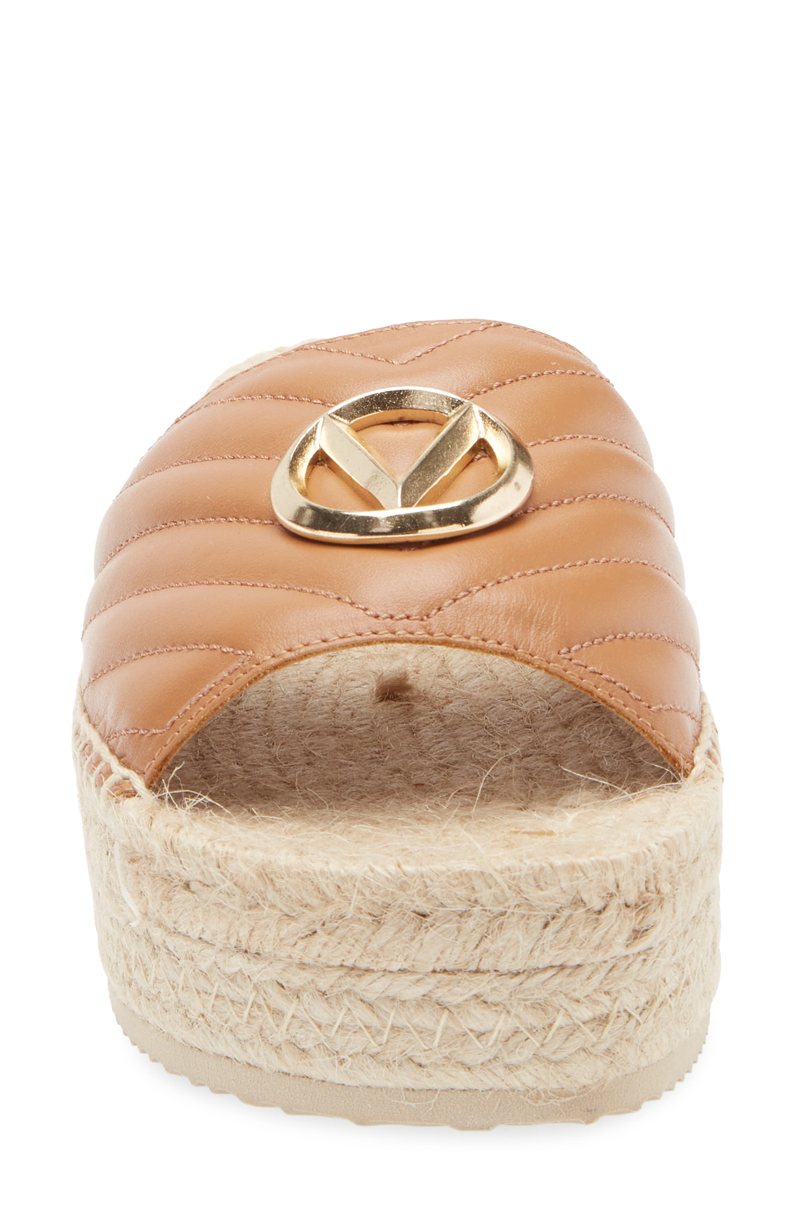 VALENTINO BY MARIO VALENTINO Clabee VLOGO Platform Sandal, Alternate, color, Brown