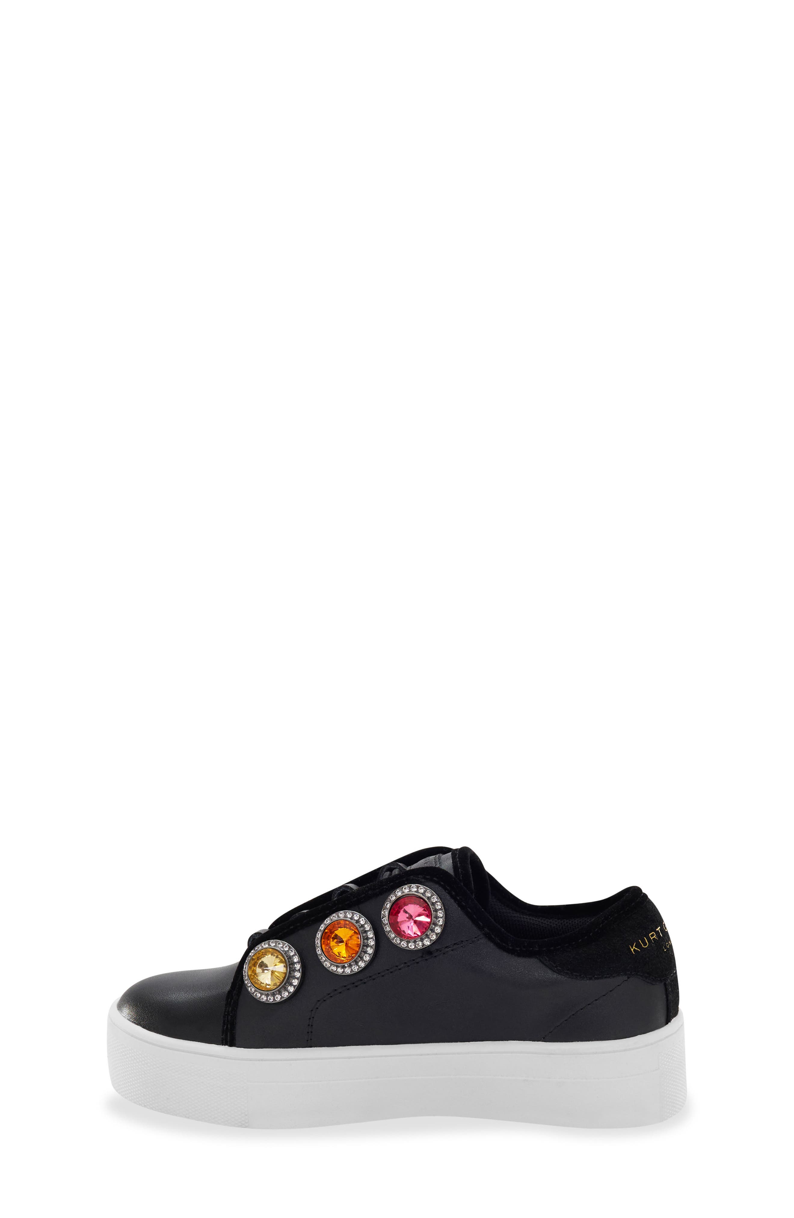 Kurt Geiger London Kids' Mini Laney Octavia Sneaker, Alternate, color, Black