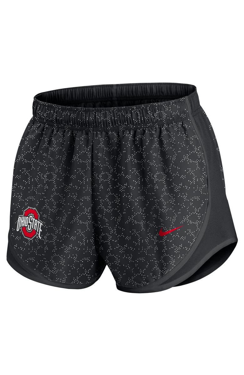 Nike Women's Nike Black Ohio State Buckeyes Tempo Pattern Performance Shorts, Alternate, color, Black
