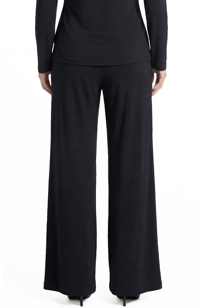 Cappucino Wide Leg Pants, Alternate, color, BLACK