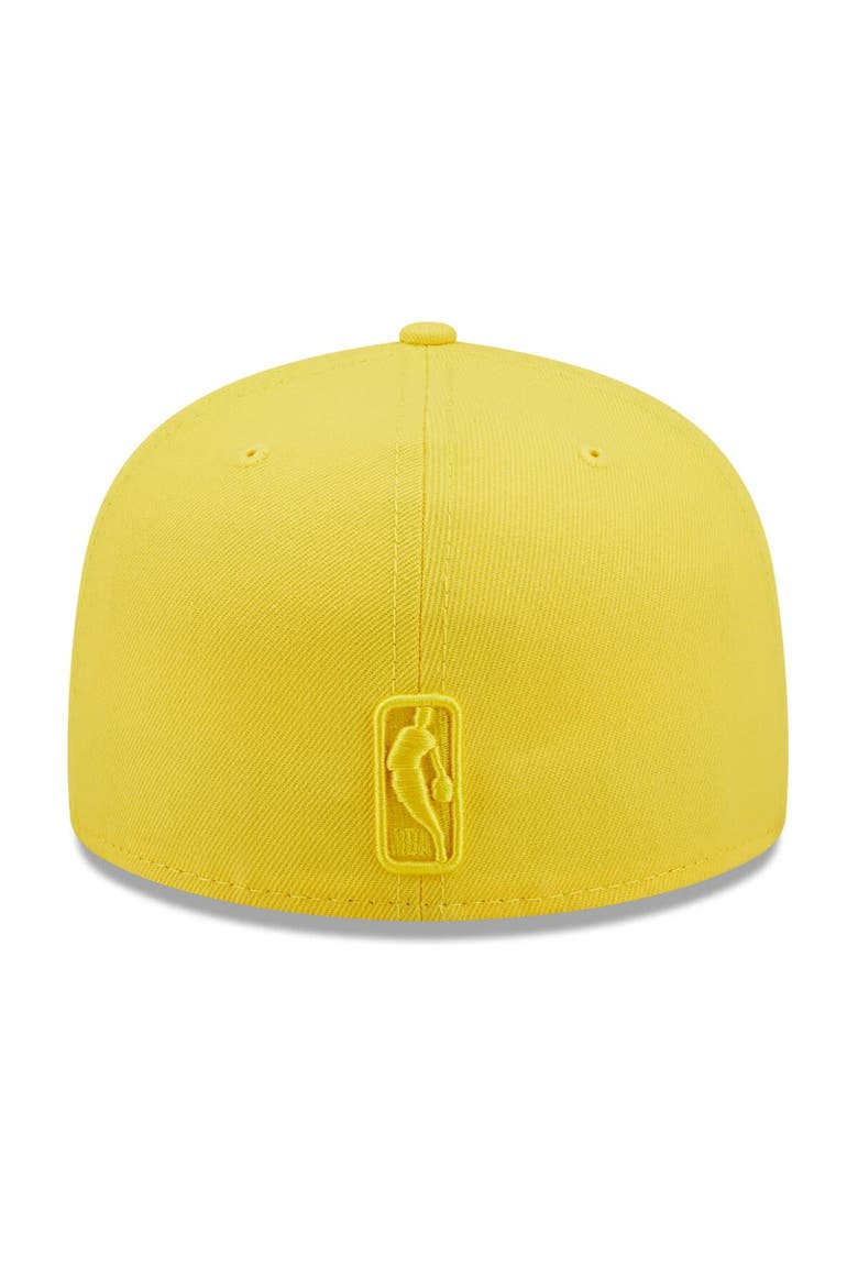 Men's New Era Yellow Oklahoma City Thunder Color Pack 59FIFTY Fitted Hat, Alternate, color, Yellow