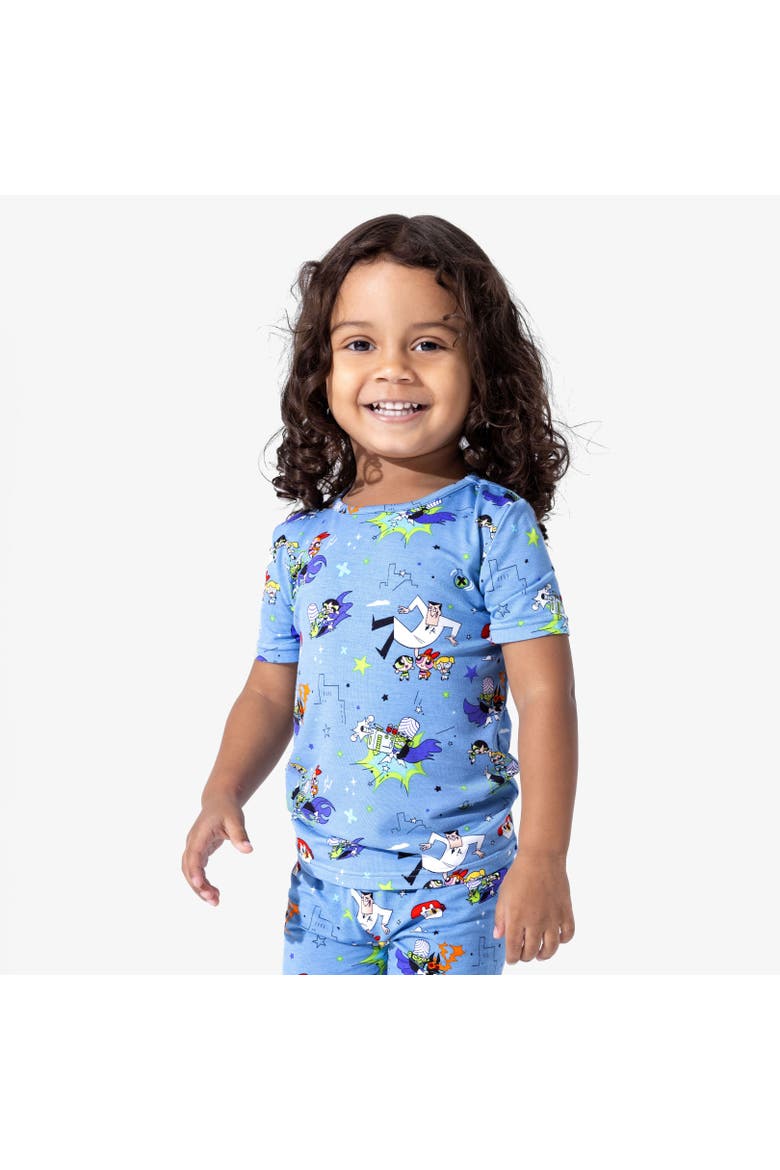 Powerpuff Girls Mojo Jojo Showdown Kids 2-Piece Short Sleeve & Shorts Pajama Set, Alternate, color, Powerpuff Mojo Jojo Showdown