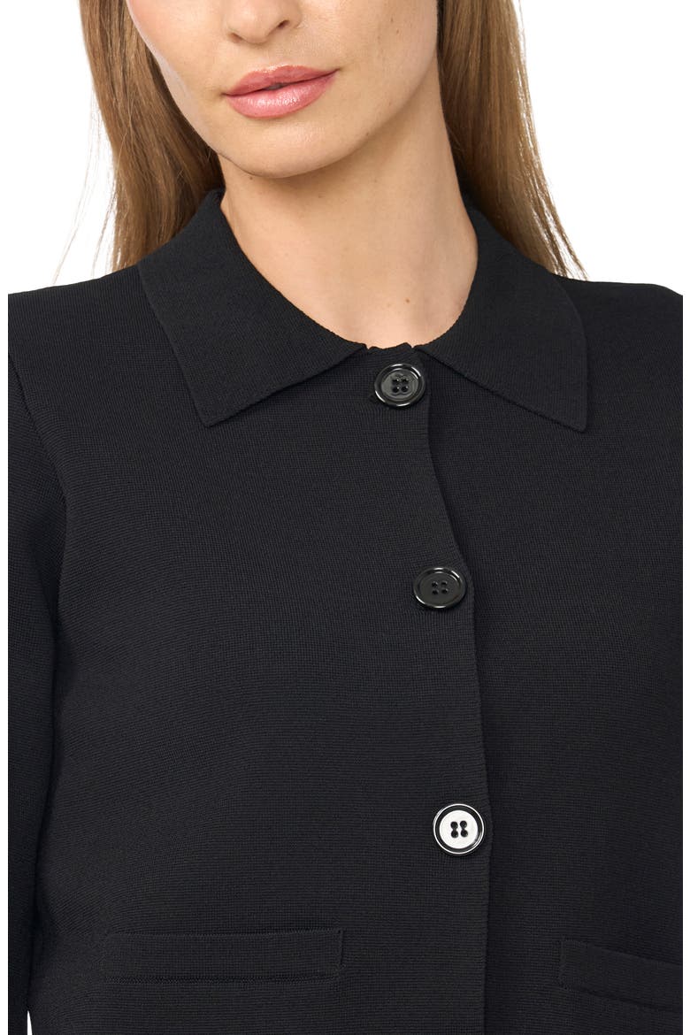 Sweater Knit Jacket, Alternate, color, RICH BLACK