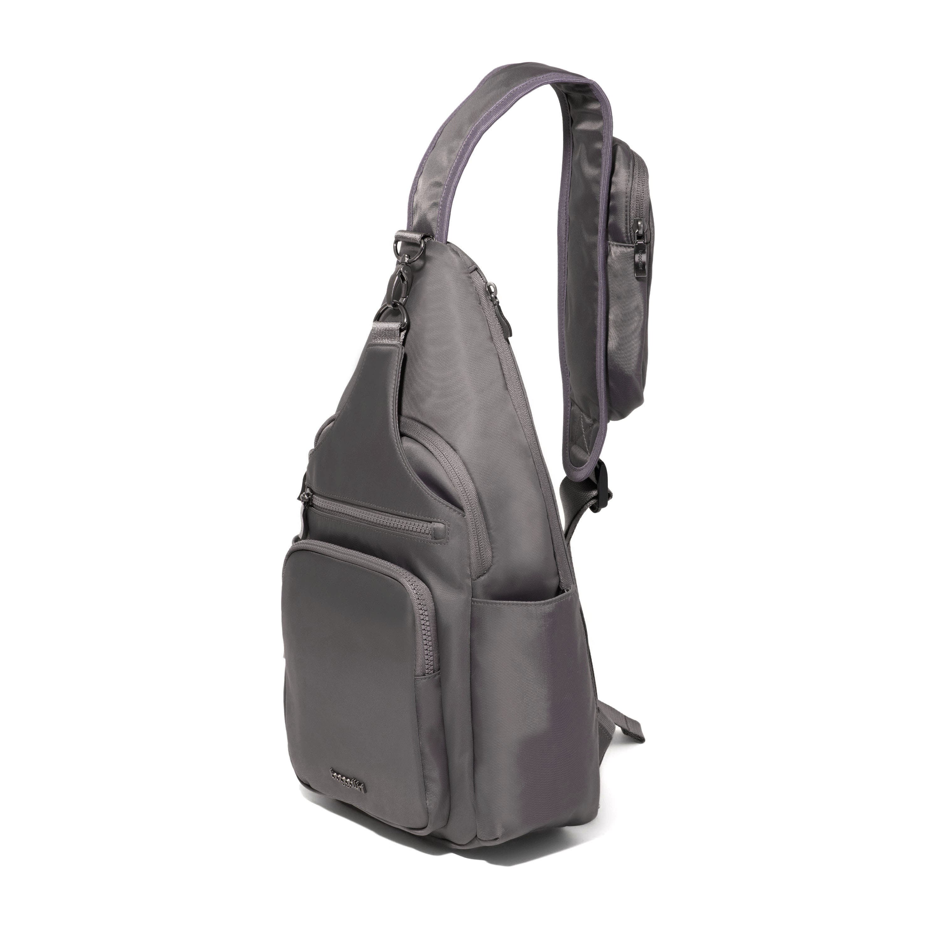BAGGALLINI Central Park Large Sling, Alternate, color, Smoke Twill