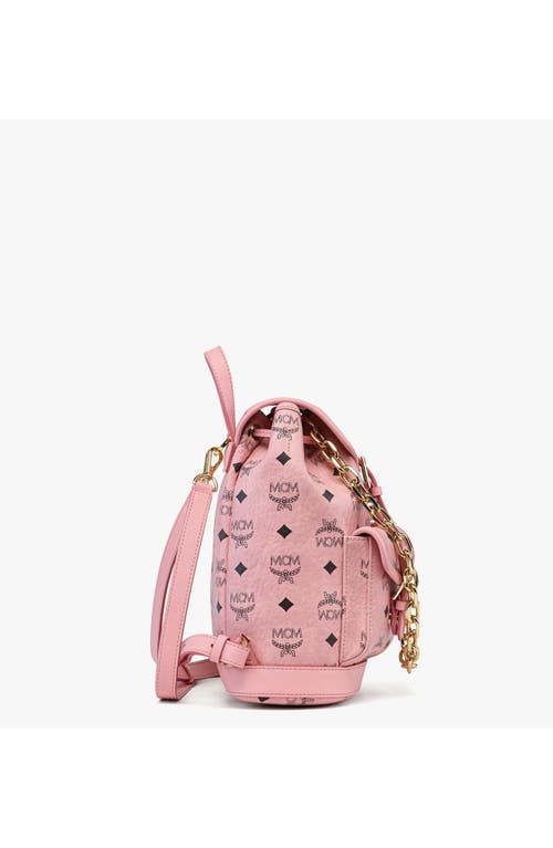 Mcm Mini Aren Drawstring Backpack In Pink