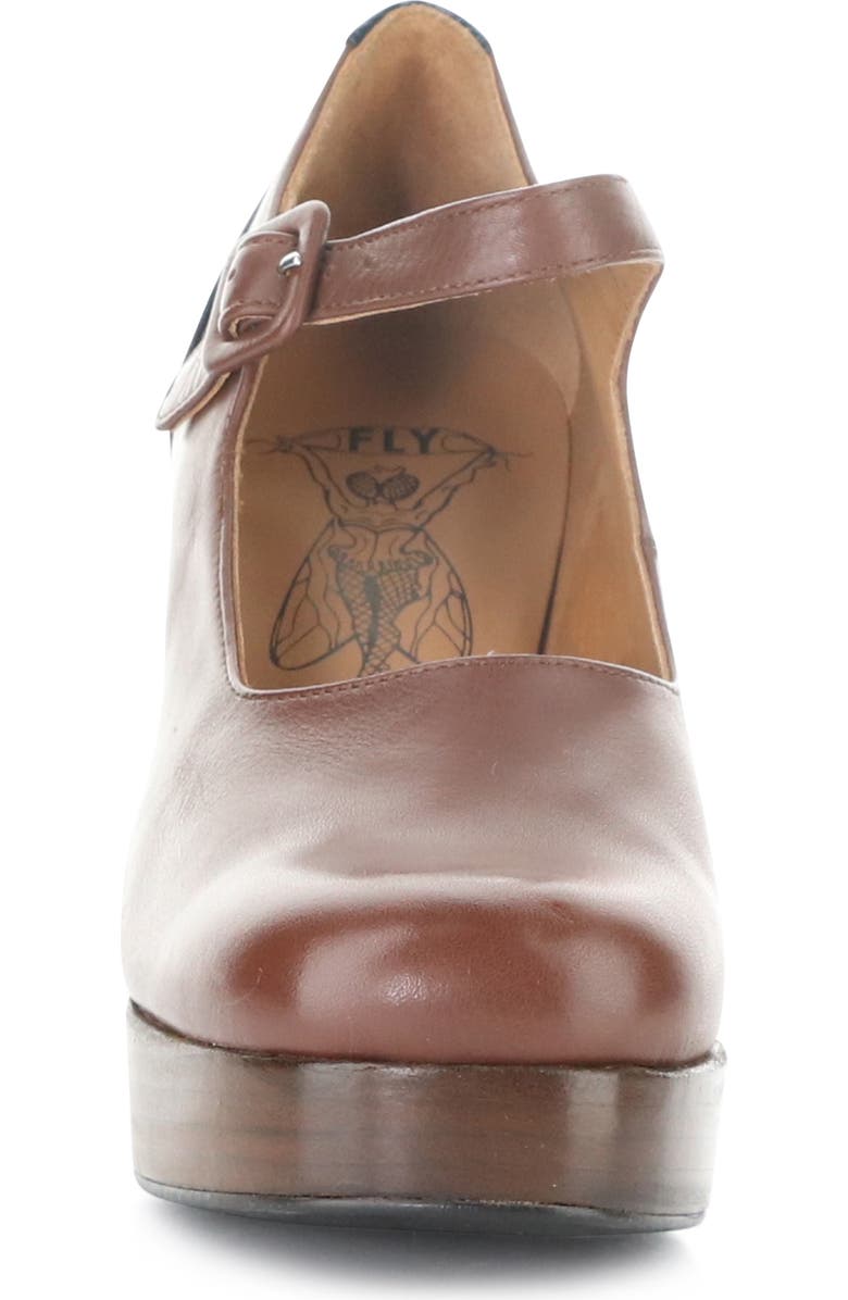 Fly London Eril Platform Pump, Alternate, color, Cognac/ Navy