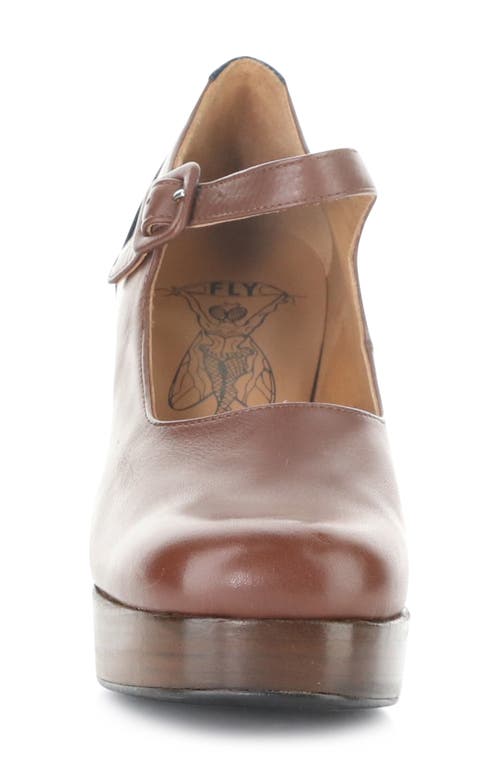 Fly London Eril Platform Pump In Brown