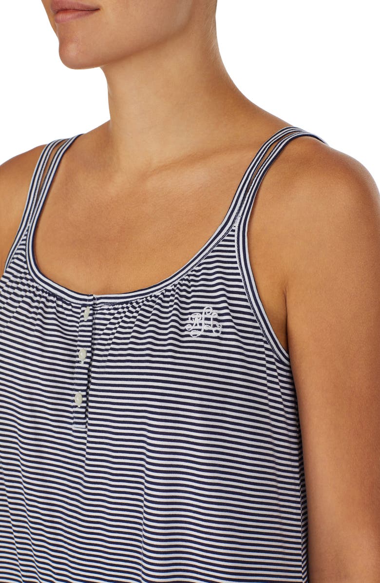 Lauren Ralph Lauren Double Strap Nightgown, Alternate, color, Blue