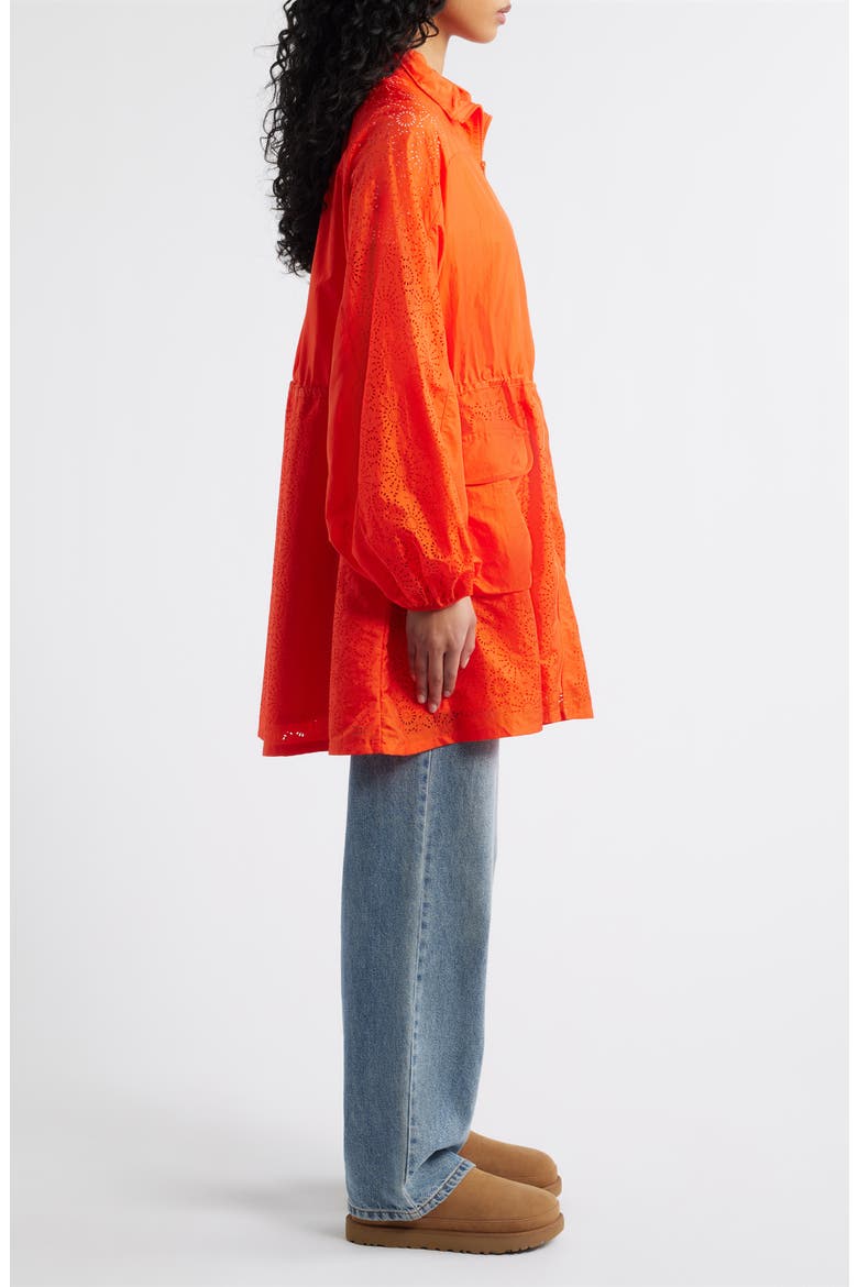 Kynlee Nylon Full Zip Dress Jacket, Alternate, color, LOBSTER