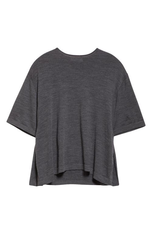 Fforme Ada Wool Blend T-shirt In Gray