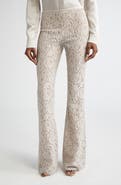 Michael Kors Collection Floral Lace Bootleg Pants