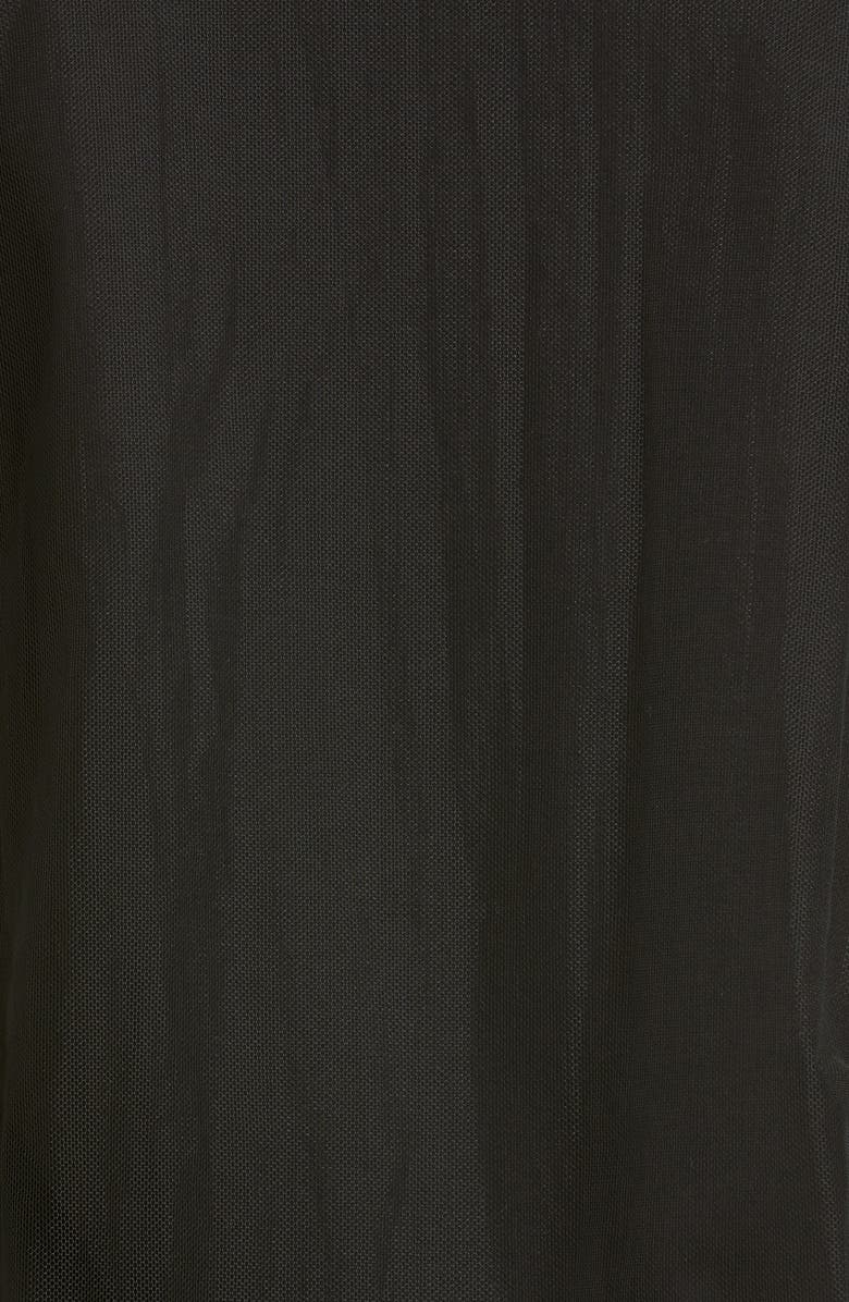 Noir Kei Ninomiya Ruffle Tulle & Cotton Ponte T-Shirt, Alternate, color, 