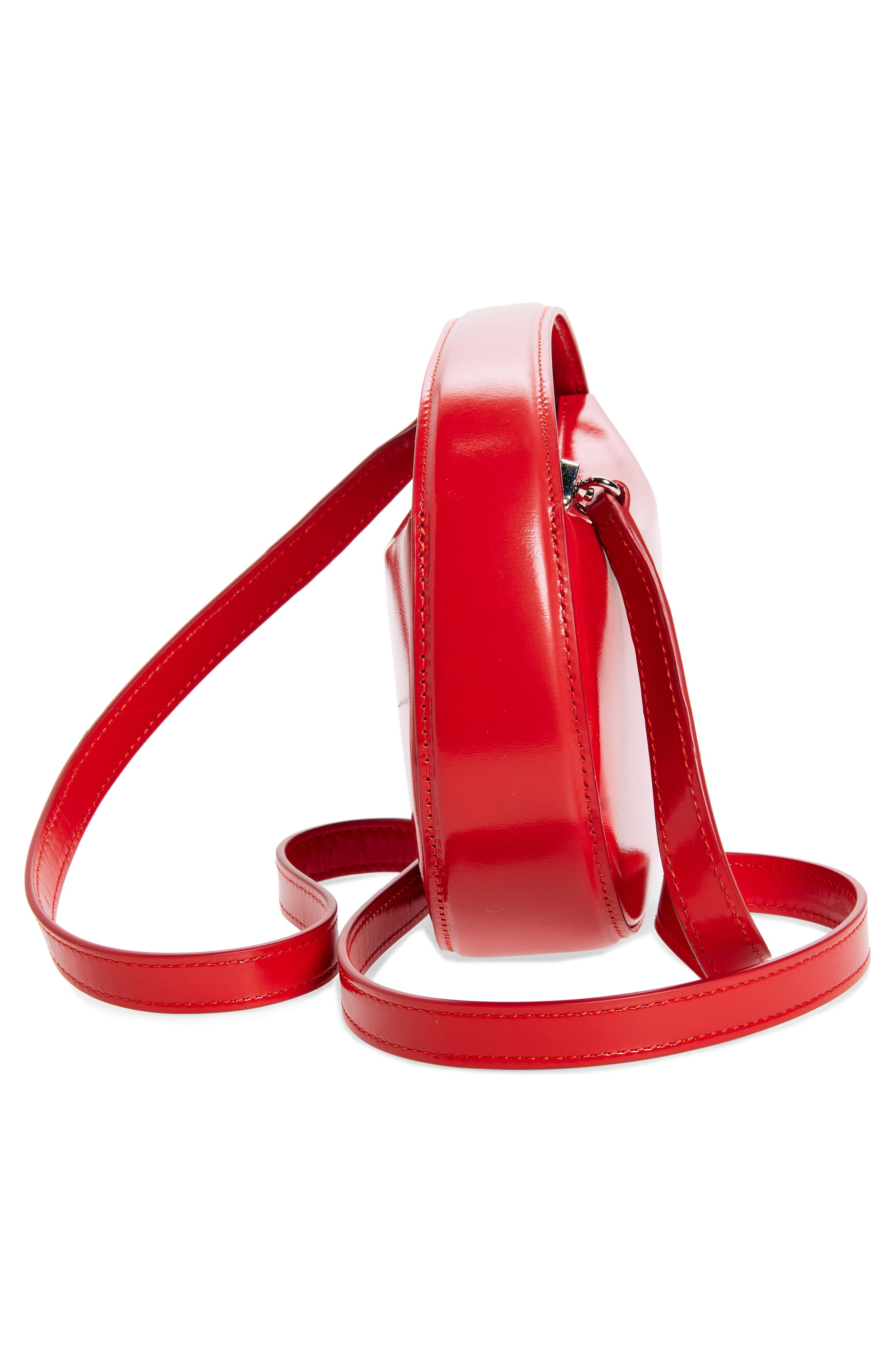 Coperni Small Sound Swipe Patent Leather Top Handle Bag, Alternate, color, 