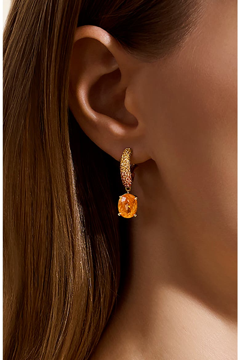Artisan Series 18K Gold Surf Earrings, Alternate, color, GOLD