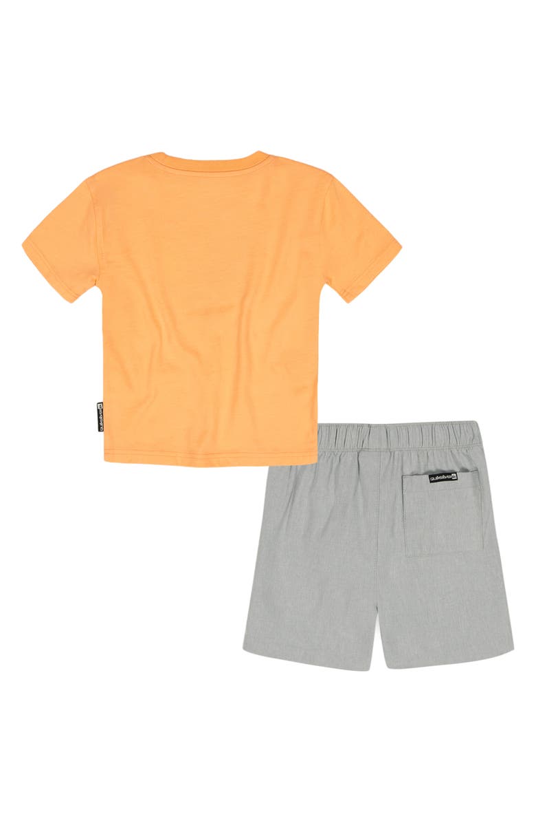 Quiksilver Kids' Graphic T-Shirt & Drawstring Shorts Set, Alternate, color, Orange