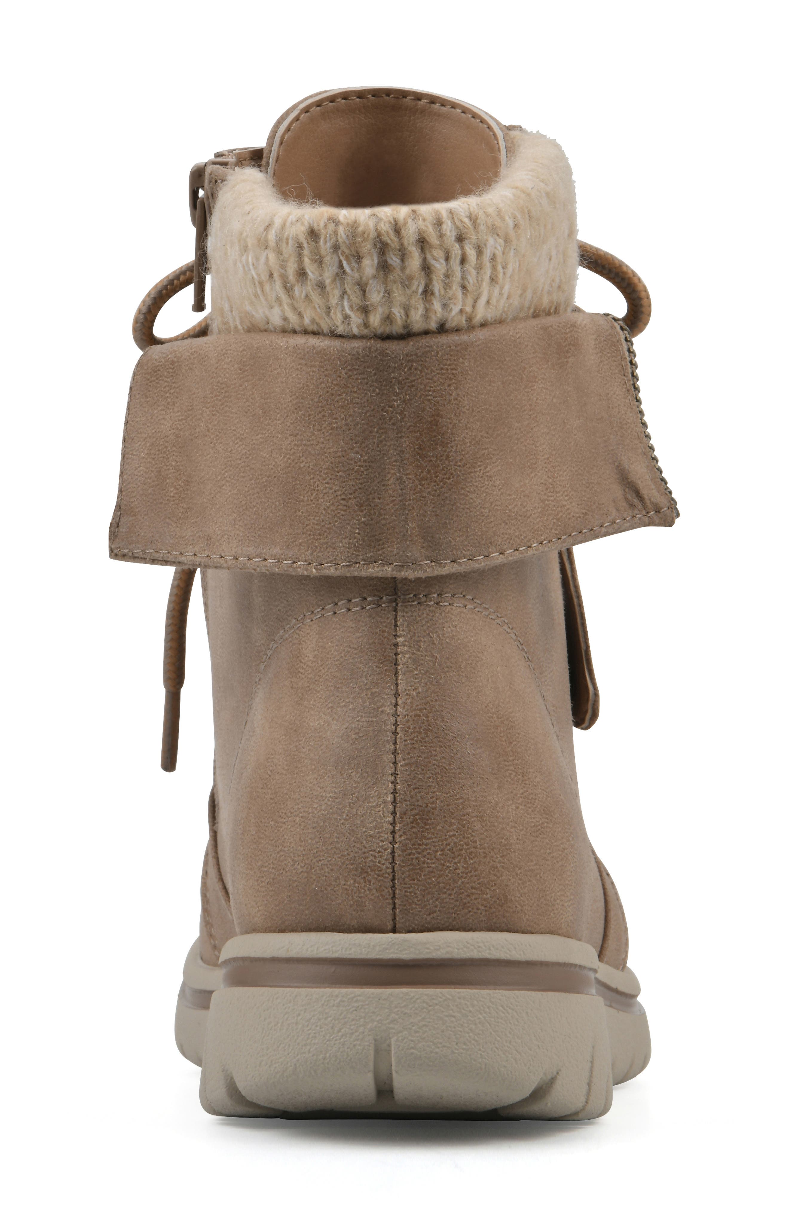 CLIFFS BY WHITE MOUNTAIN Hope Lace-Up Boot, Alternate, color, Natural Fabric