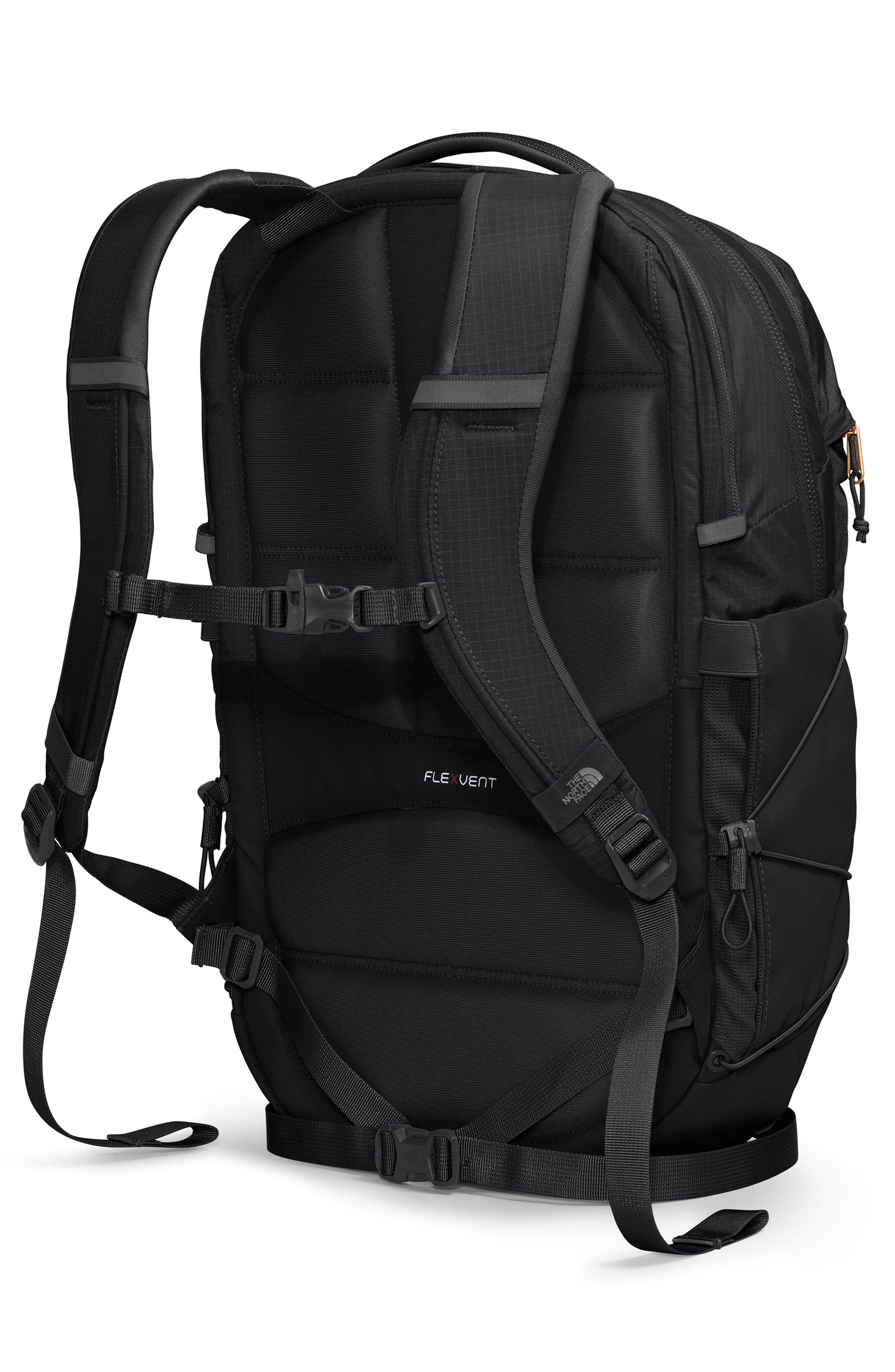 The North Face Borealis Water Repellent Luxe Backpack, Alternate, color, Tnf Black-Burnt Cora