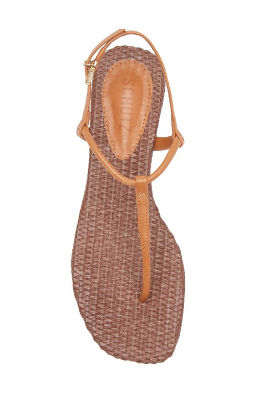 Schutz Elsha Ankle Strap Sandal In Cuoio Brown