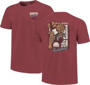 IMAGE ONE Men's Maroon Mississippi State Bulldogs Comfort Colors Mascot Dunk T-Shirt