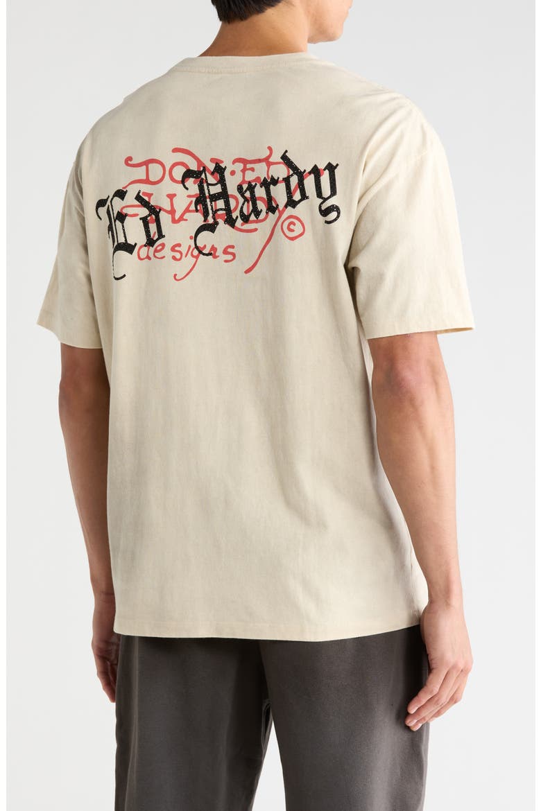 Dagger Snake Cotton Graphic T-Shirt, Alternate, color, IVORY