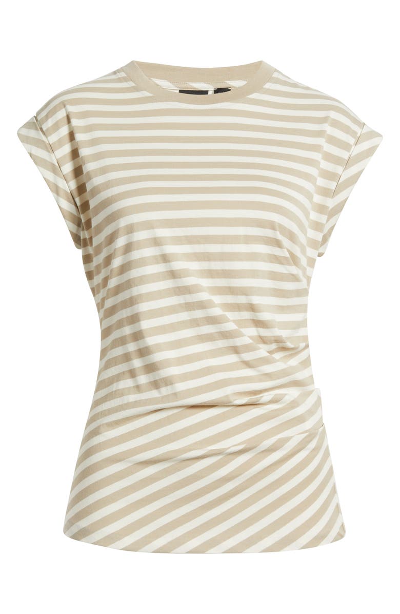 BOSS Epka Stripe Cotton Muscle T-Shirt, Alternate, color, Pumice Stripe