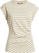 BOSS Epka Stripe Cotton Muscle T-Shirt
