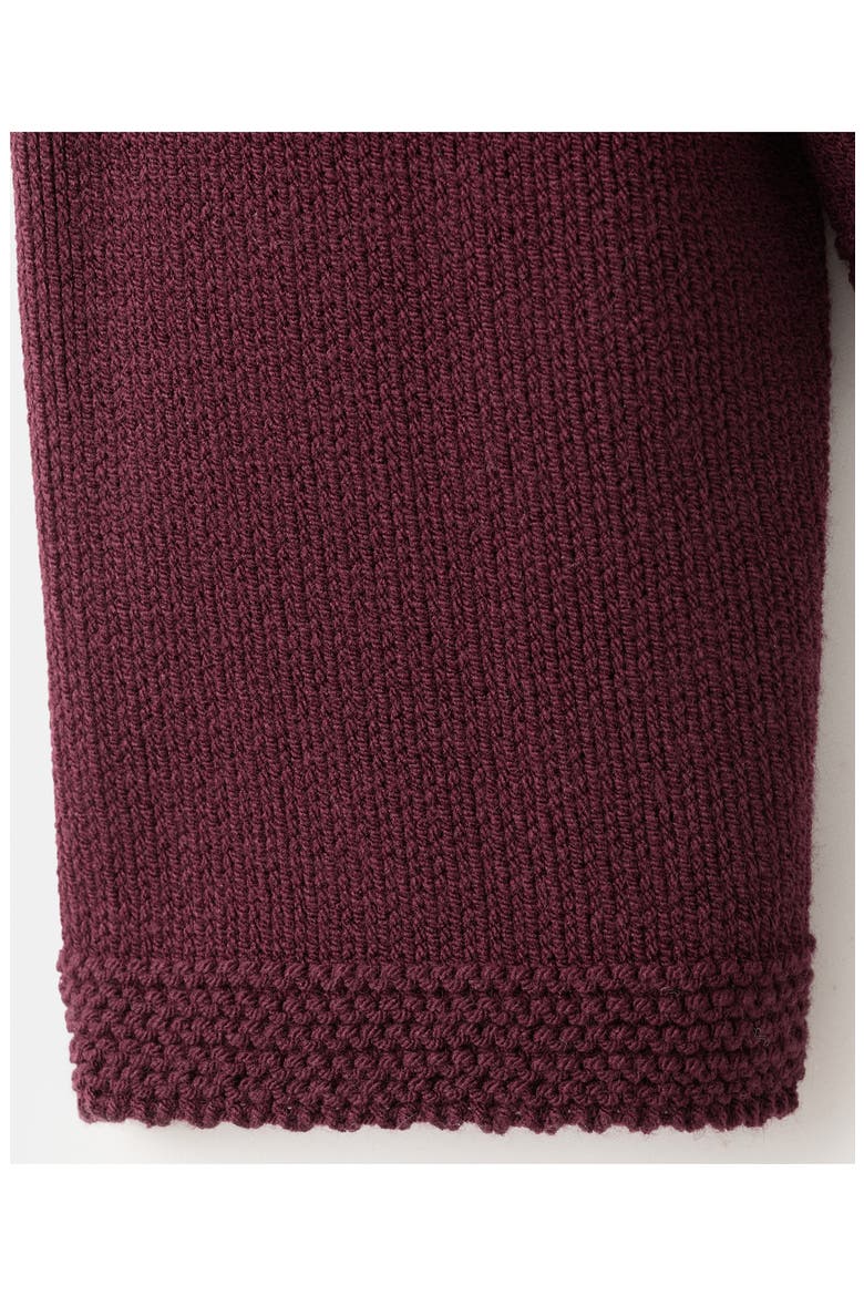 Mock Neck Sweater, Alternate, color, WINE