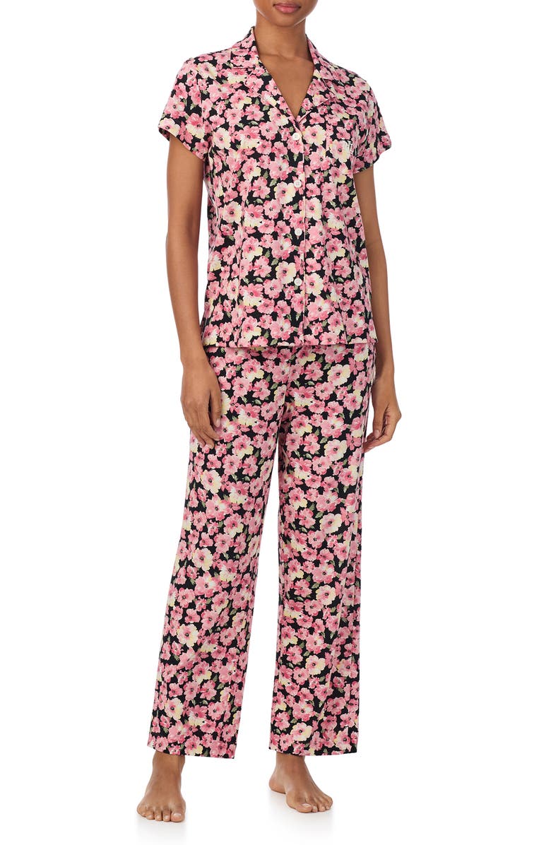 Lauren Ralph Lauren Cotton Blend Floral Pajamas, Main, color, 