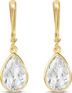 SHYMI Classic Bezel Pear Drop Earrings
