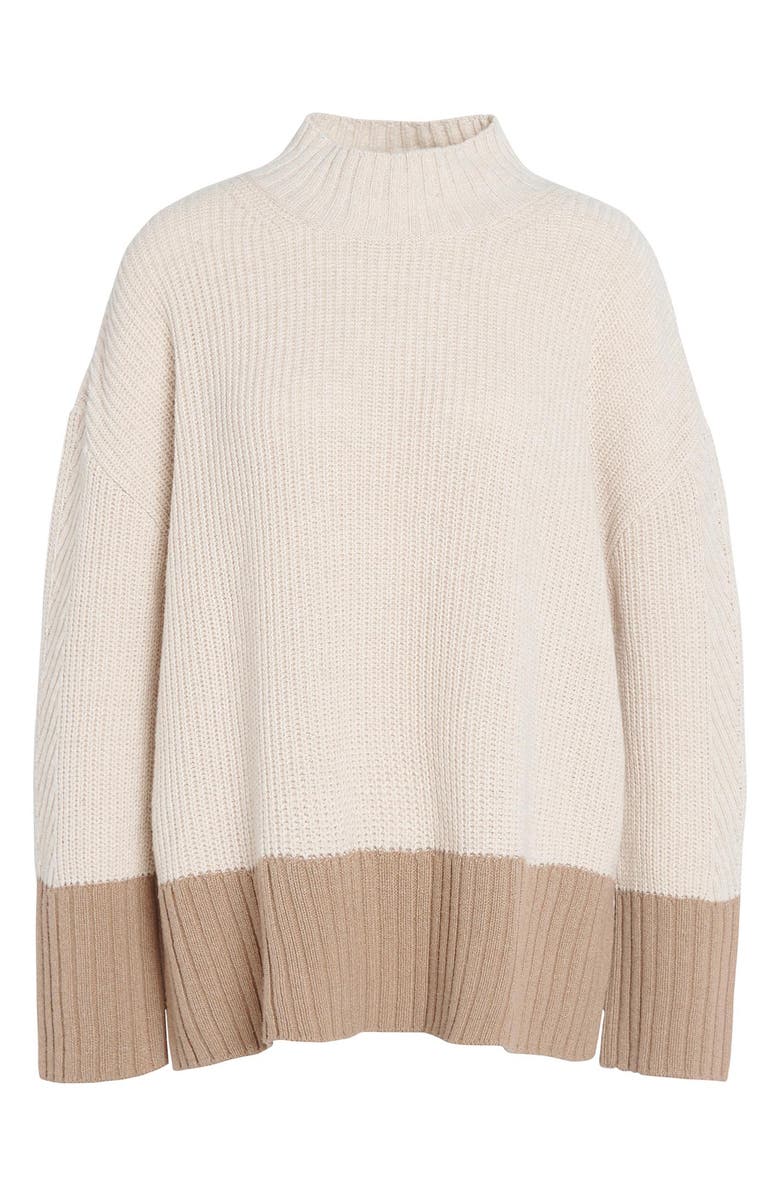 Barbour Elsa Cotton & Wool Blend Funnel Neck Sweater, Alternate, color, 