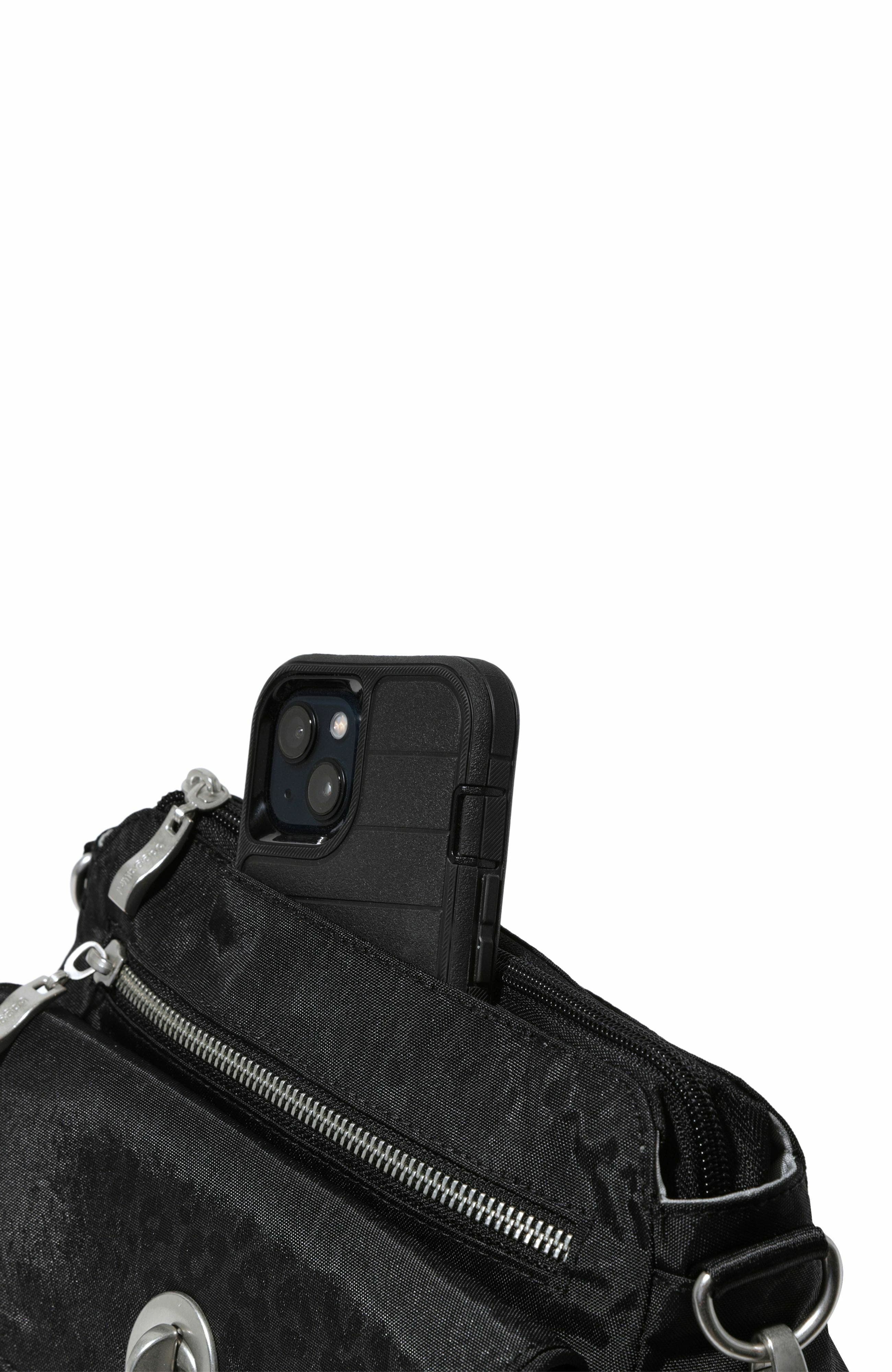 BAGGALLINI Calais Crossbody Bag, Alternate, color, Black Cheetah Emboss