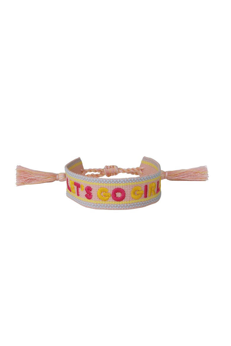 Witty Embroidered Bracelets - Choose from 8 Style Options, Main, color, Let's Go Girls