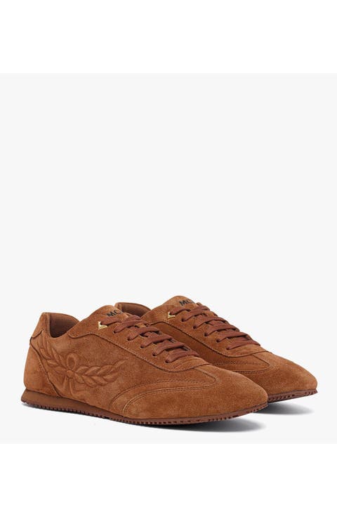 Women's Federlite Lo Sneakers in Laurel Suede Leather
