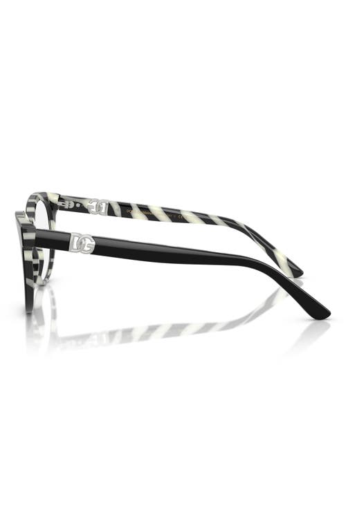 DOLCE & GABBANA DOLCE&GABBANA 52MM ROUND OPTICAL GLASSES