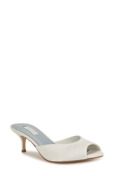 Luvlie Kitten Heel Slide Sandal (Women)