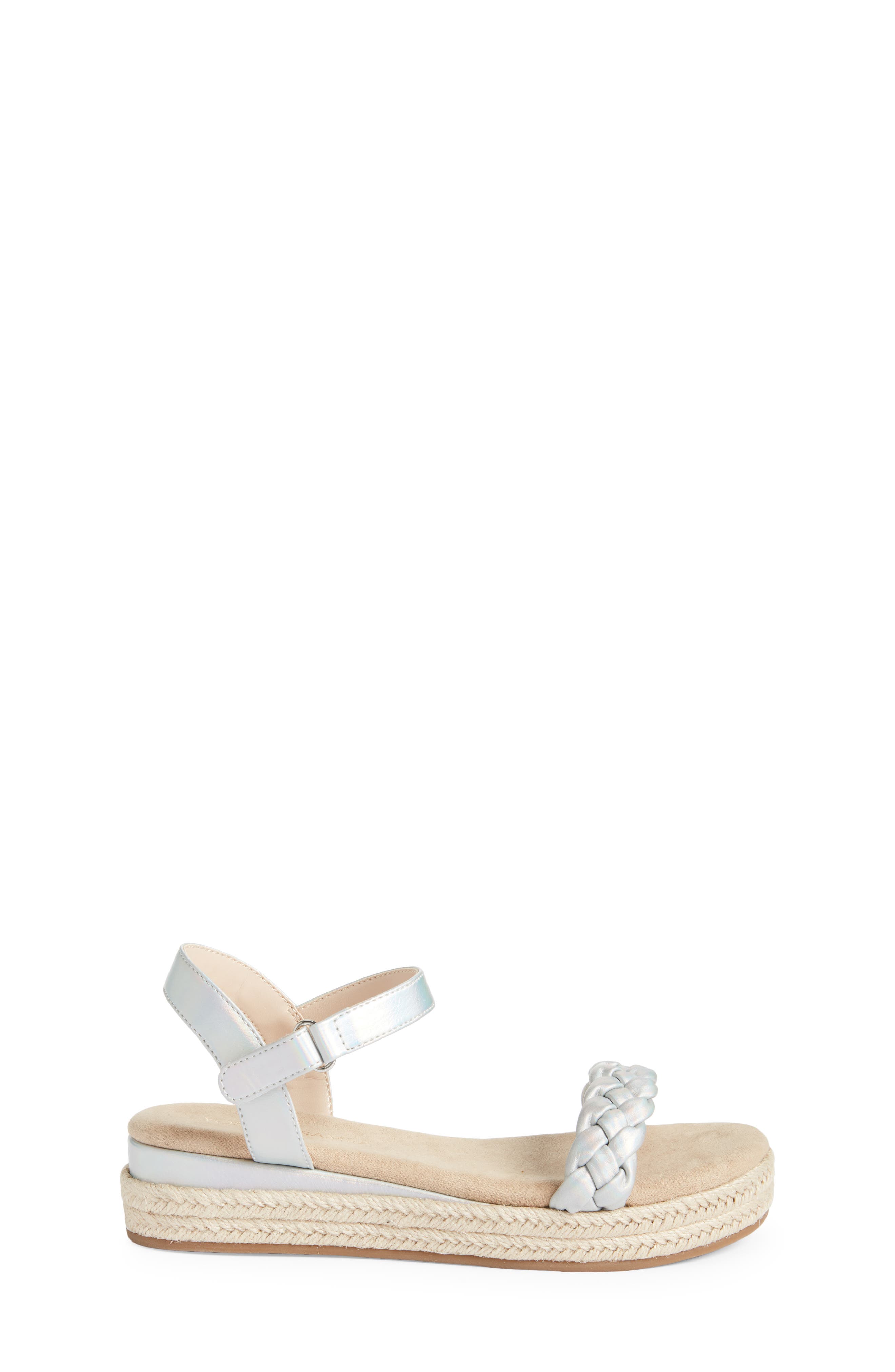 Yosi Samra Kids' Miss April Ankle Strap Espadrille Platform Wedge Sandal, Alternate, color, 