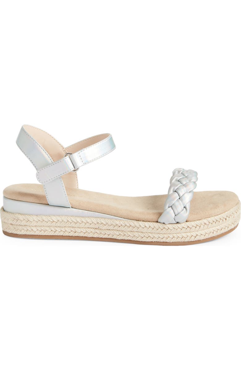 Yosi Samra Kids' Miss April Ankle Strap Espadrille Platform Wedge Sandal, Alternate, color,