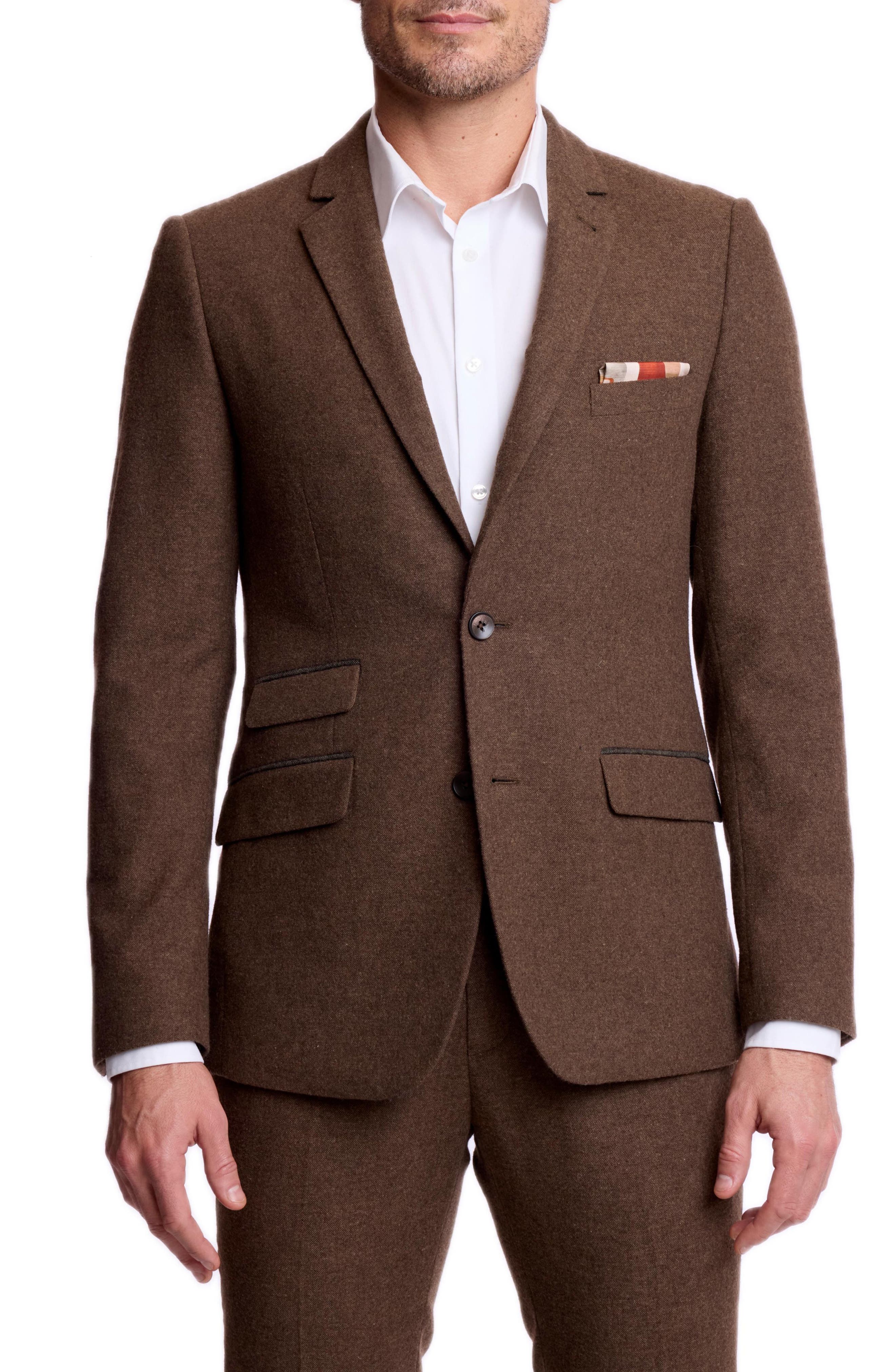Dover Slim Notch Tweed Suit Jacket
