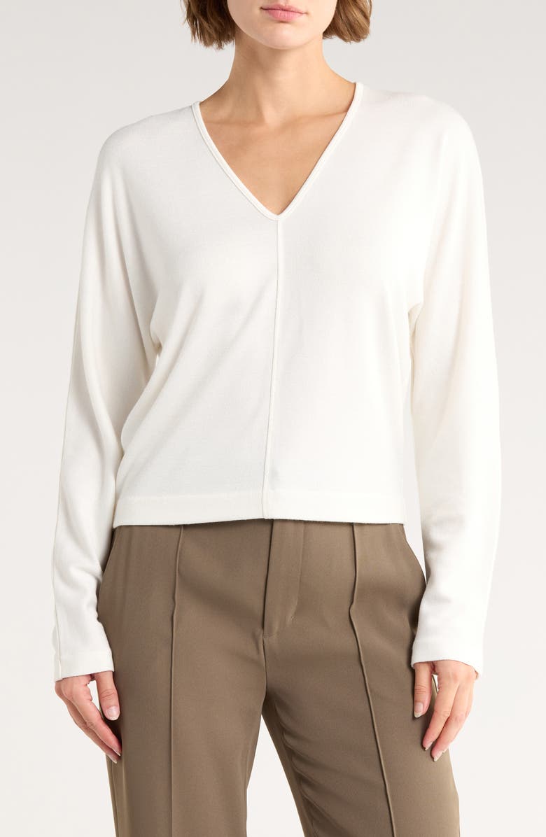Vince V-Neck Dolman T-Shirt, Main, color, Off White
