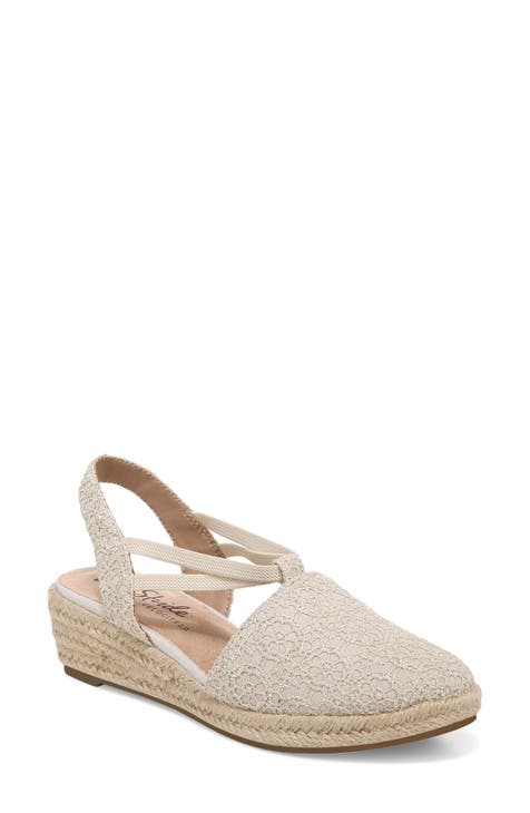 Katrina Espadrille Slingback Wedge Pump (Women)