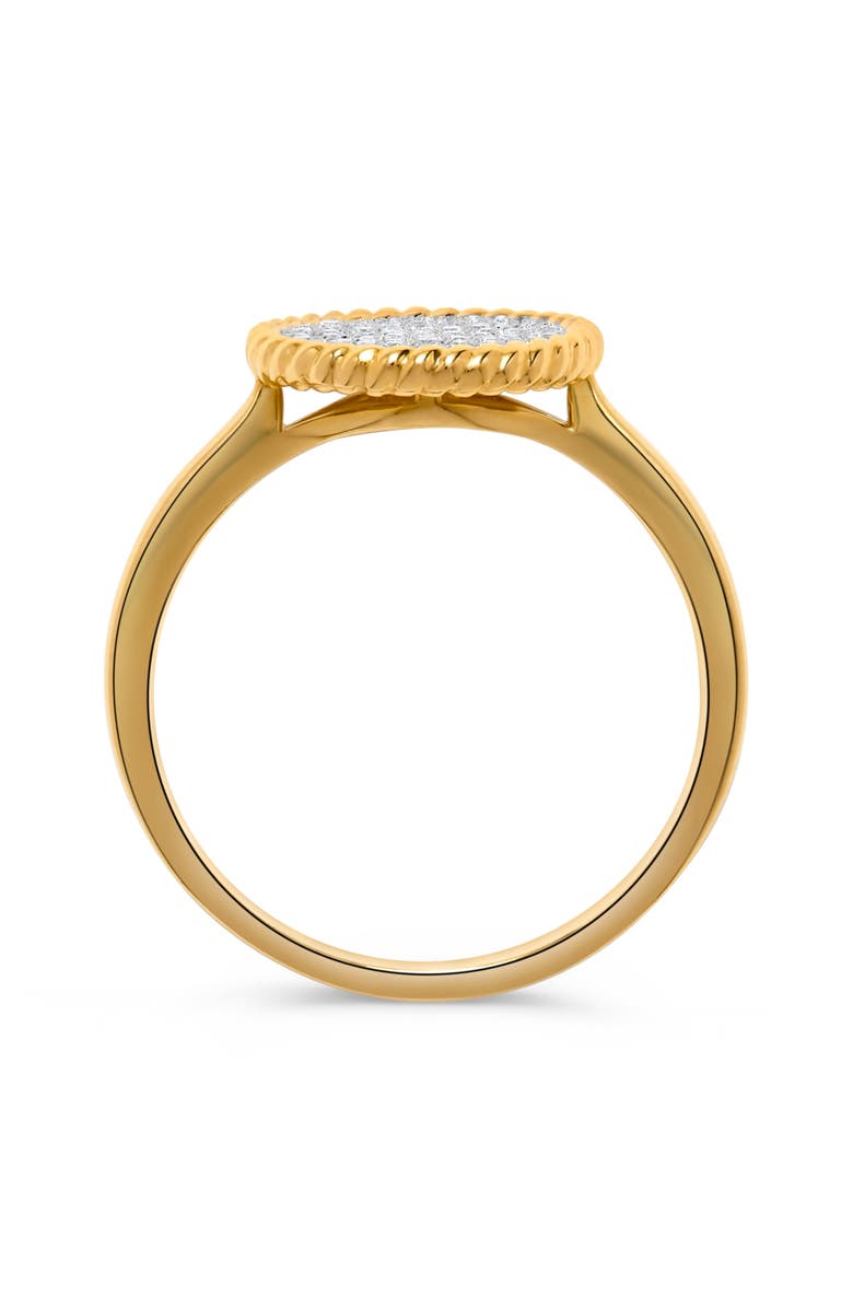 H.J. Namdar Rope Cluster Diamond Ring, Alternate, color, Yellow Gold
