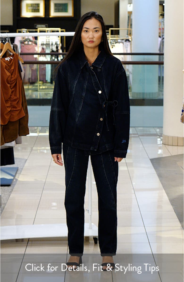 Finella Asymmetric Denim Shirt Jacket, sales video thumbnail