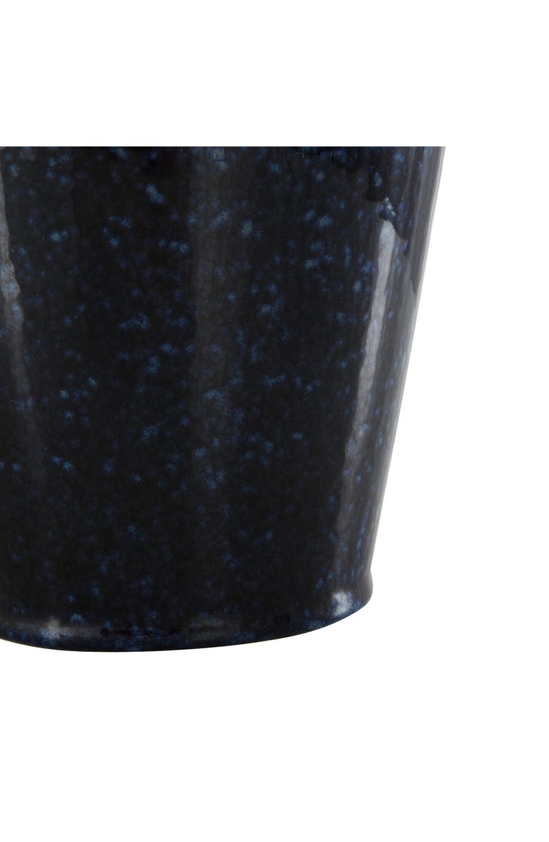 VIVIAN LUNE HOME Dark Blue Ceramic Vase, Alternate, color, Dark Blue