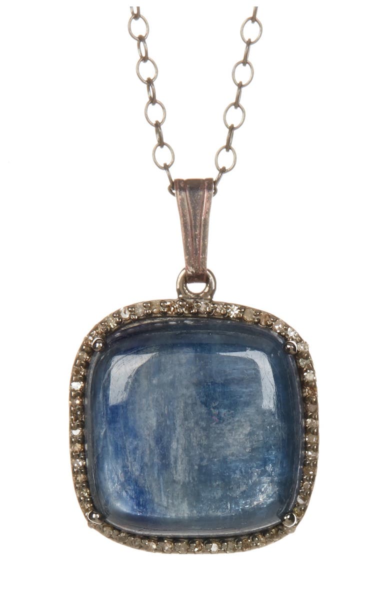Adornia Zora Kyanite & Champagne Diamond Necklace, Main, color,