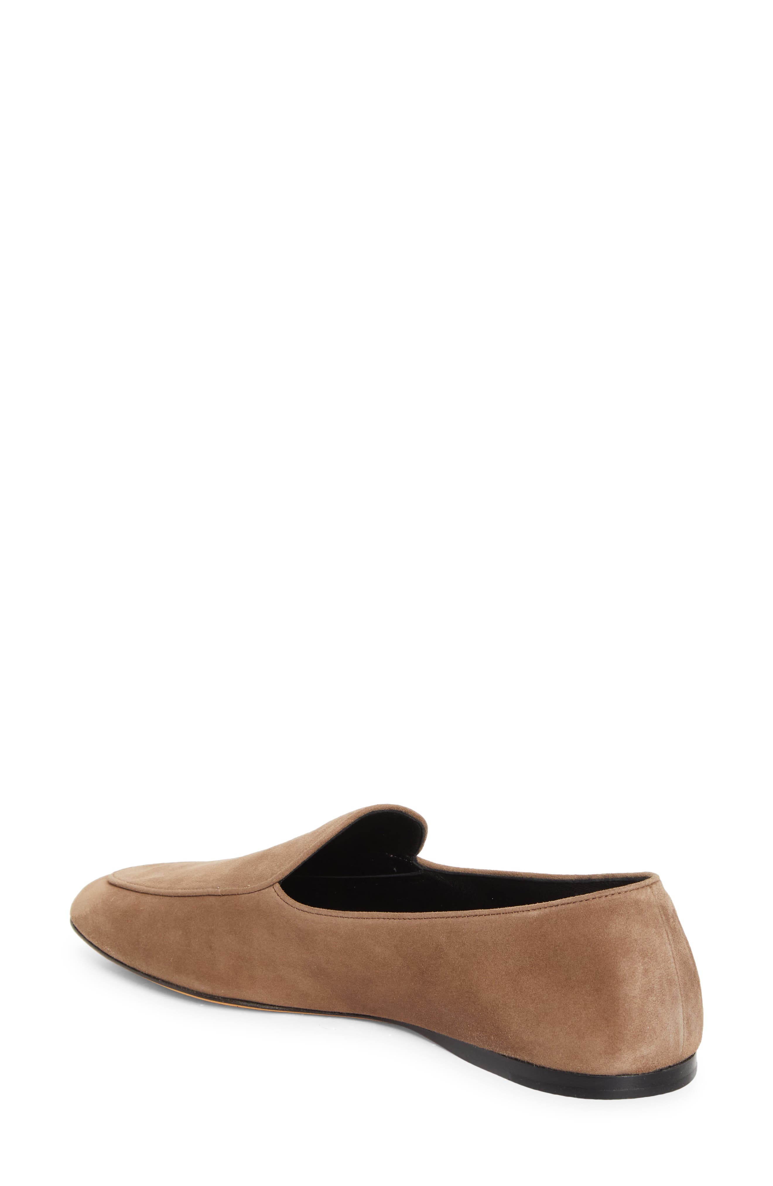 The Row Awar Loafer Flat, Alternate, color, Dark Taupe