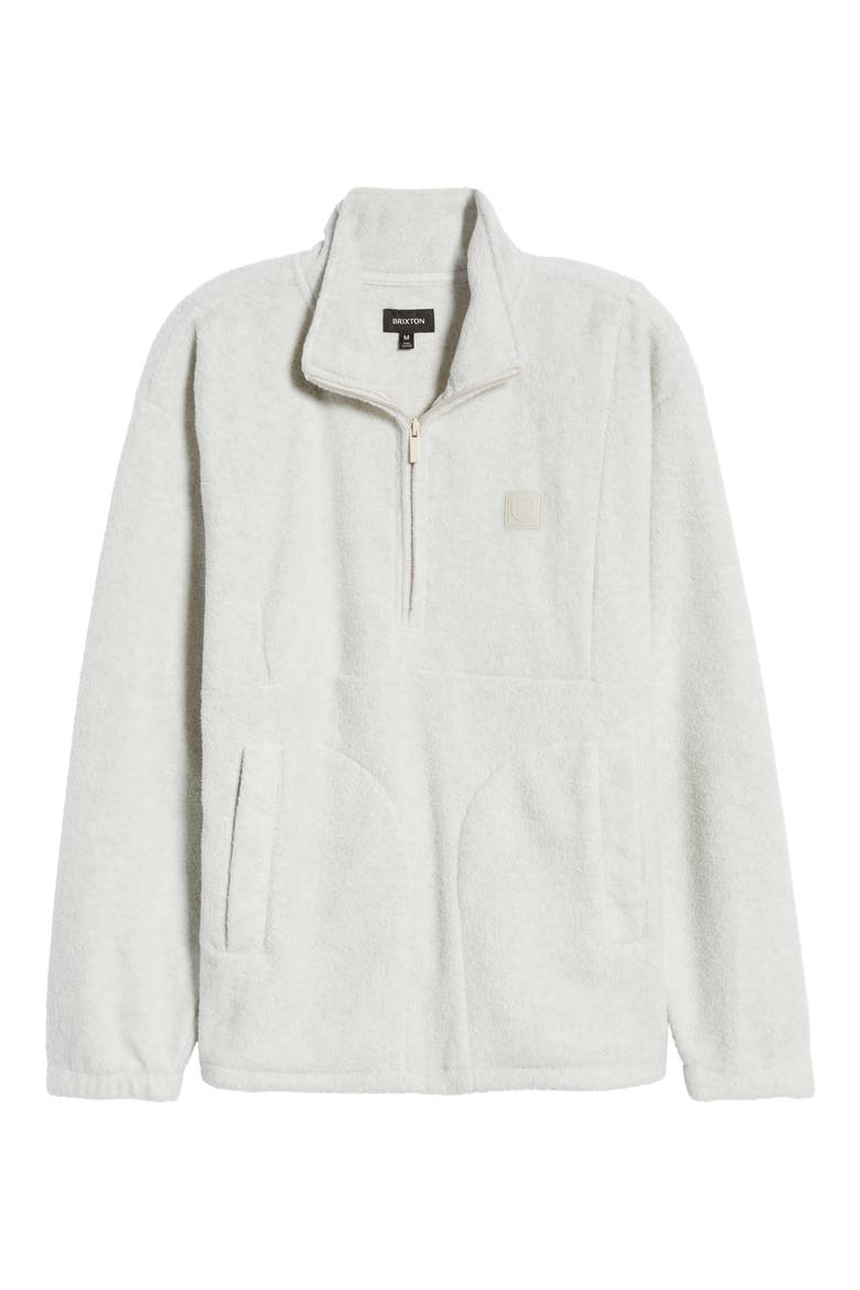 Blanket Fleece Half-Zip Pullover, Alternate, color, BEIGE HEATHER