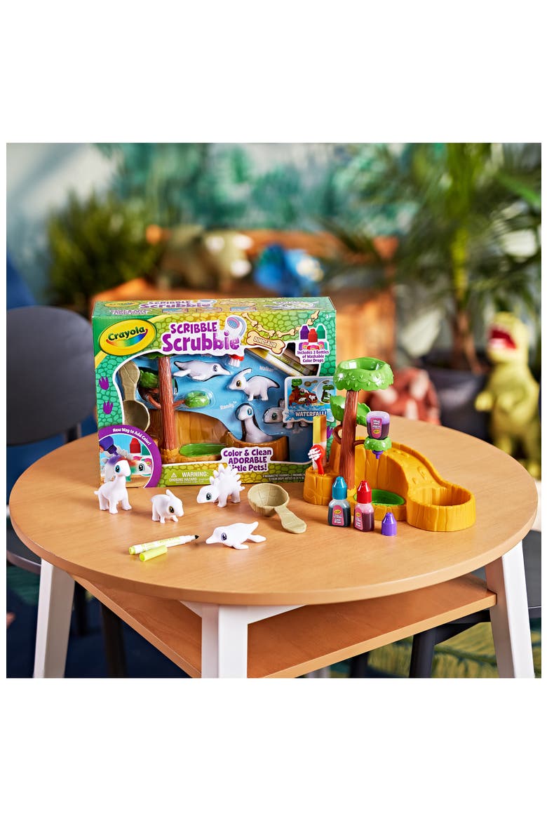 Scribble Scrubbie Dinosaurs Waterfall Playset, Alternate, color, NONE